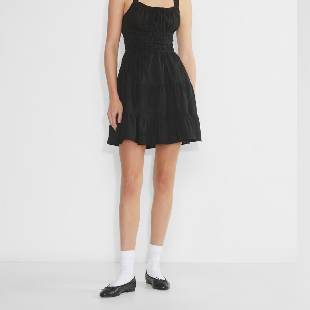 Sunday Best Black Sleeveless A-line Mini Dress